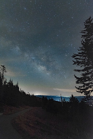 Milky Way over Clingmans Dome Trail